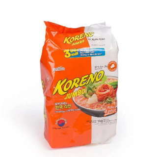 Mì Koreno Jumbo Hàn Quốc 1kg ( 10 gói 100g ) các vị, mì sợi dai, mì xào, mì trộn, mì ăn lẩu
