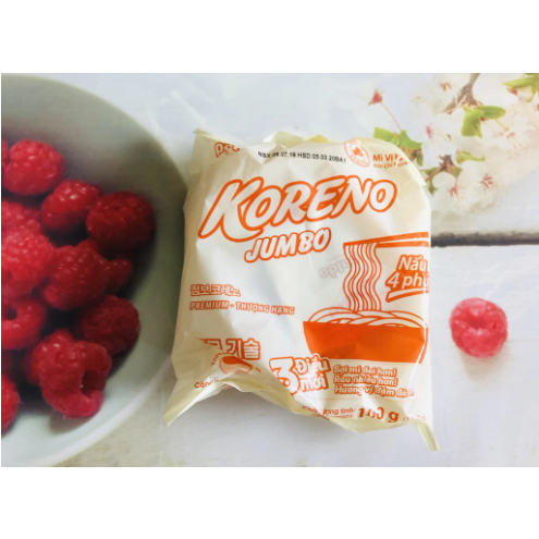 Mì Koreno Jumbo Hàn Quốc 1kg  các vị, mì sợi dai, mì xào, mì trộn, mì ăn lẩu