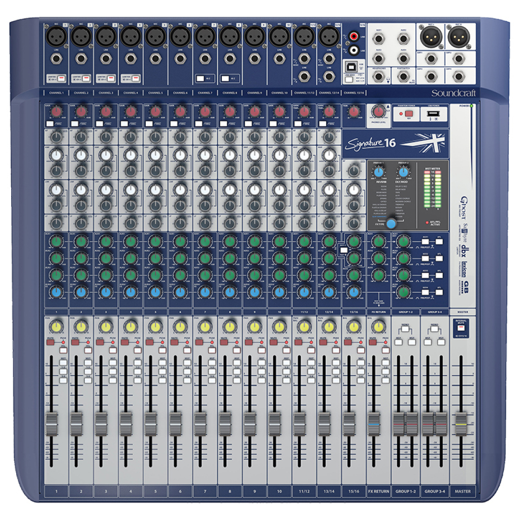 Mixer SOUNDCRAFT Signature 16 - Bàn trộn âm thanh SOUNDCRAFT Signature 16 - TRƯỜNG THỊNH AUDIO SOLUTION
