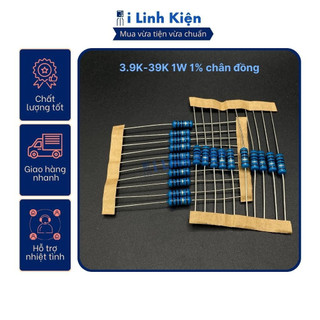 Điện trở 1W 3.9K-39K 1% chân đồng túi 10 con.