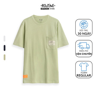 Áo Thun Nam Tay Ngắn Họa Tiết Thêu Form Regular - Routine 10S23TSS019