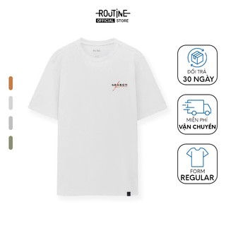 Áo Thun Nam Tay Ngắn In Họa Tiết Form Regular - Routine 10F22TSS019