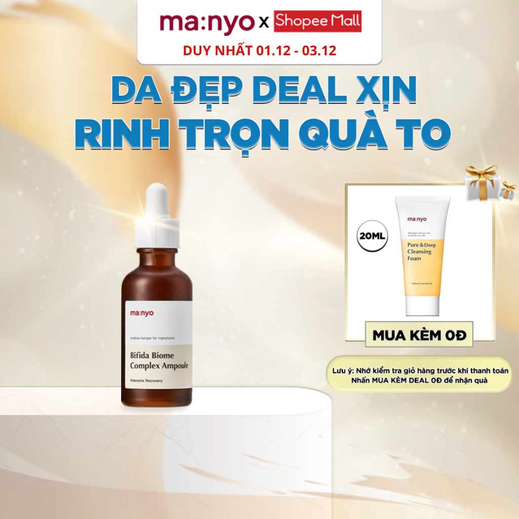 Tinh chất ma:nyo Bifida Biome Complex Ampoule 30Ml/50ML chống lão hóa, giảm nếp nhăn