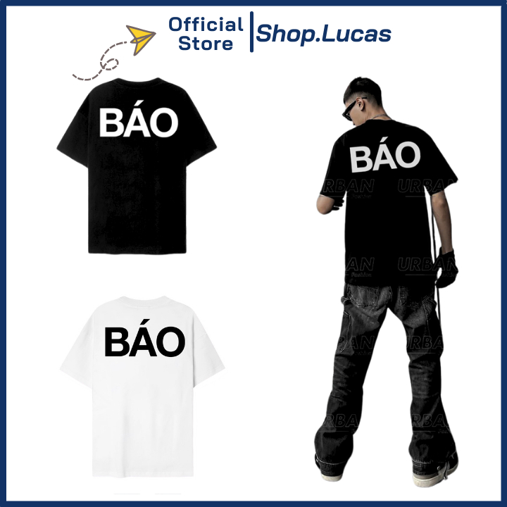 Áo Thun In Chữ BÁO MÃI THUI Hài Hước Unisex Nam Nữ Hot Trend Shop.Lucas