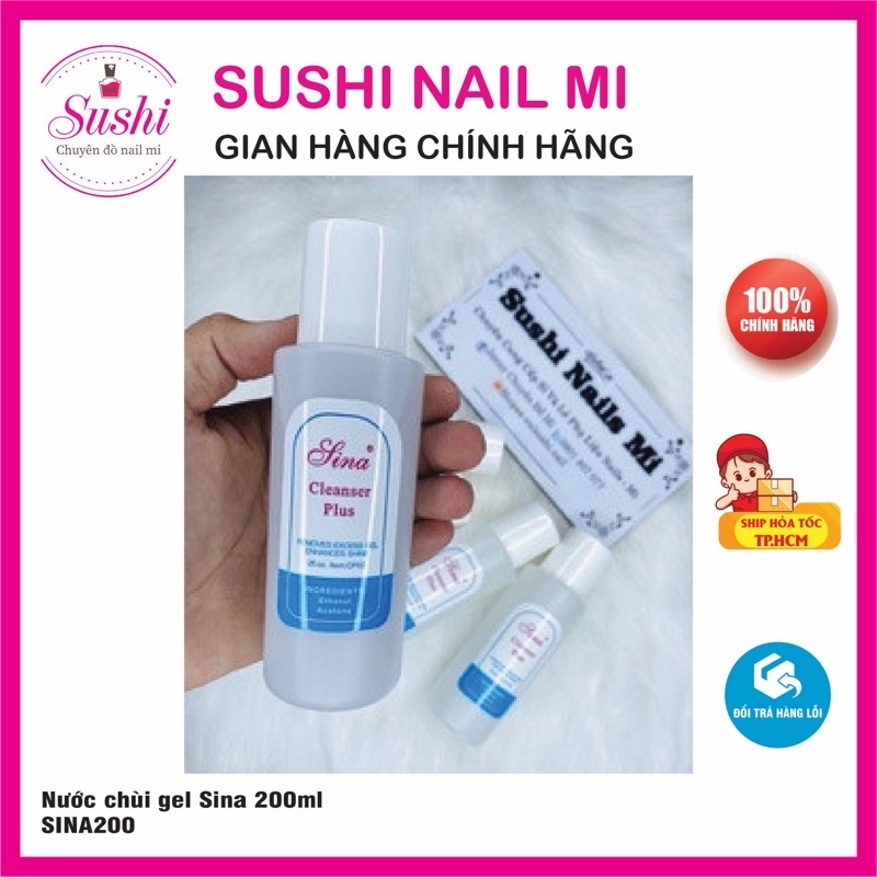 Nước chùi gel Sina dung dịch lau gel nail - Sushi nail mi