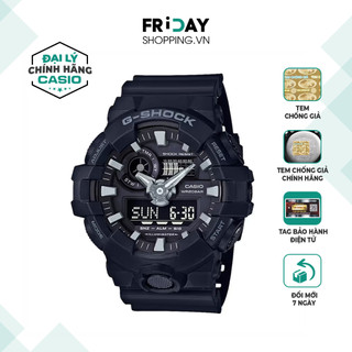 Đồng hồ casio g-shock nam ga-700-1bdr thể thao dây cao su chính hãng