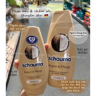 Dầu gội xả Schauma Đức Phục hồi hư tổn chuyên sâu