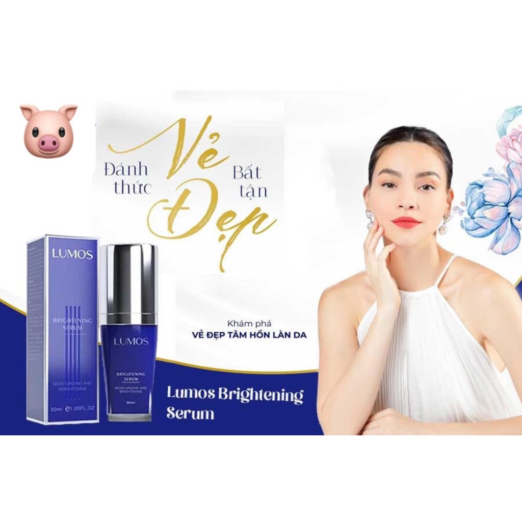 Tinh chất tr! nám, đồi mồi, tàn nhan chứa Tranexamic Acid, Glutathione & Niacinamide LUMOS Brightening
