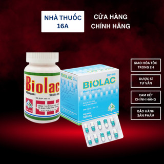 Biolac - men vi sinh đường ruột - hỗ trợ rối loạn tiêu hóa, tiêu chảy, bổ sung men tiêu hóa & lợi khuẩn đường ruột