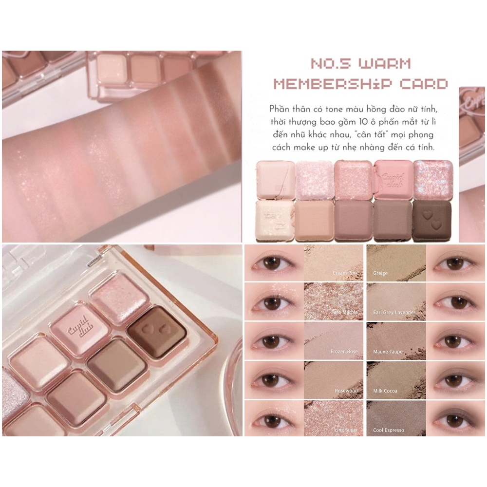 Phấn Mắt Lilybyred Mood Keyboard Cupid 10 Ô 10.5g