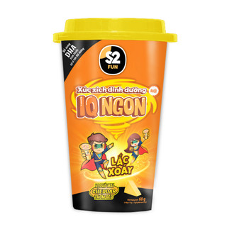 S2 FUN - XÚC XÍCH DINH DƯỠNG IQ NGON,Xúc Xích Dinh dưỡng Cao Bồi IQ NGON S2 Fun lắc xoáy vị Phô Mai