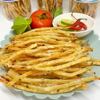 Khô cá thiều que tẩm vị hũ 300-500gr ăn liền vnfood