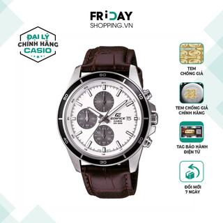 Đồng hồ casio nam efr-526l-7avudf dây da chính hãng