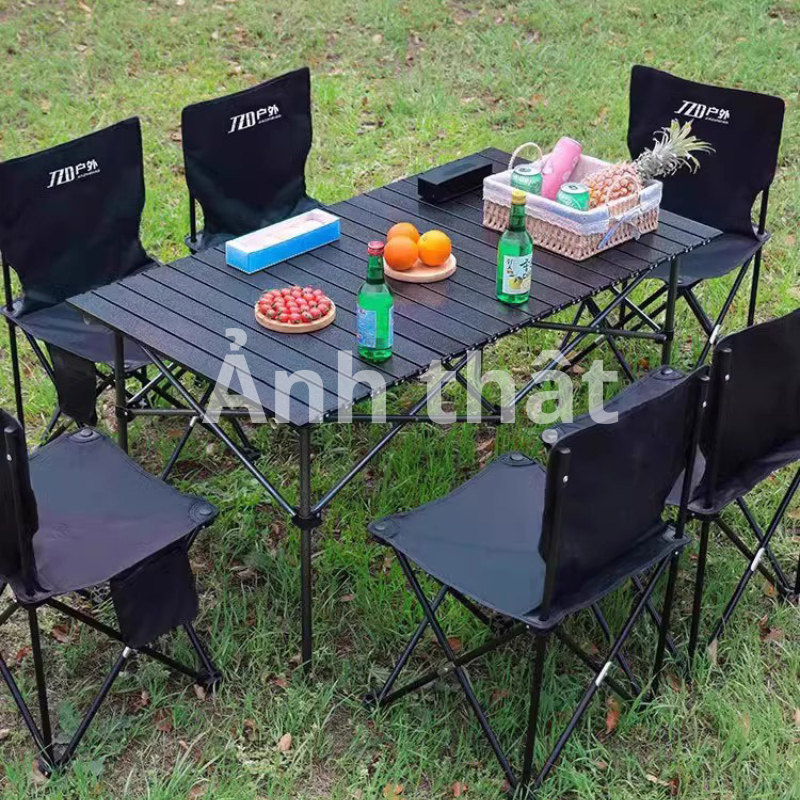 Bàn Gấp Gọn Dã Ngoại Size 120*65*65cm Dành Cho 4-5 Người, Bàn Camping Siêu Nhẹ Dễ Dàng Mang Đi Du Lịch Mountainhiker