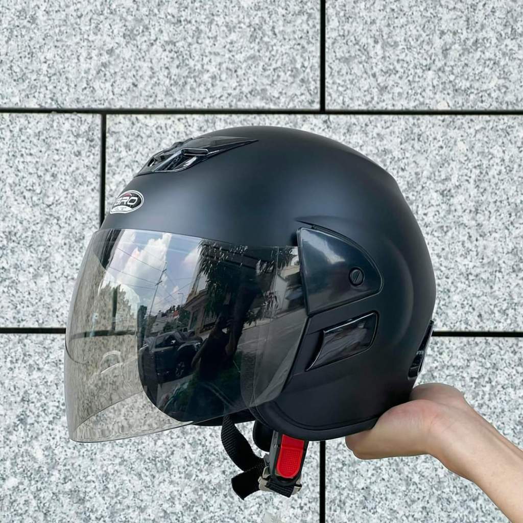 Mũ bảo hiểm 3.4 có kính GRO S01 cao cấp -Bảo hành 12 tháng - Nhiều màu sắc - phù hợp cả Nam và Nữ