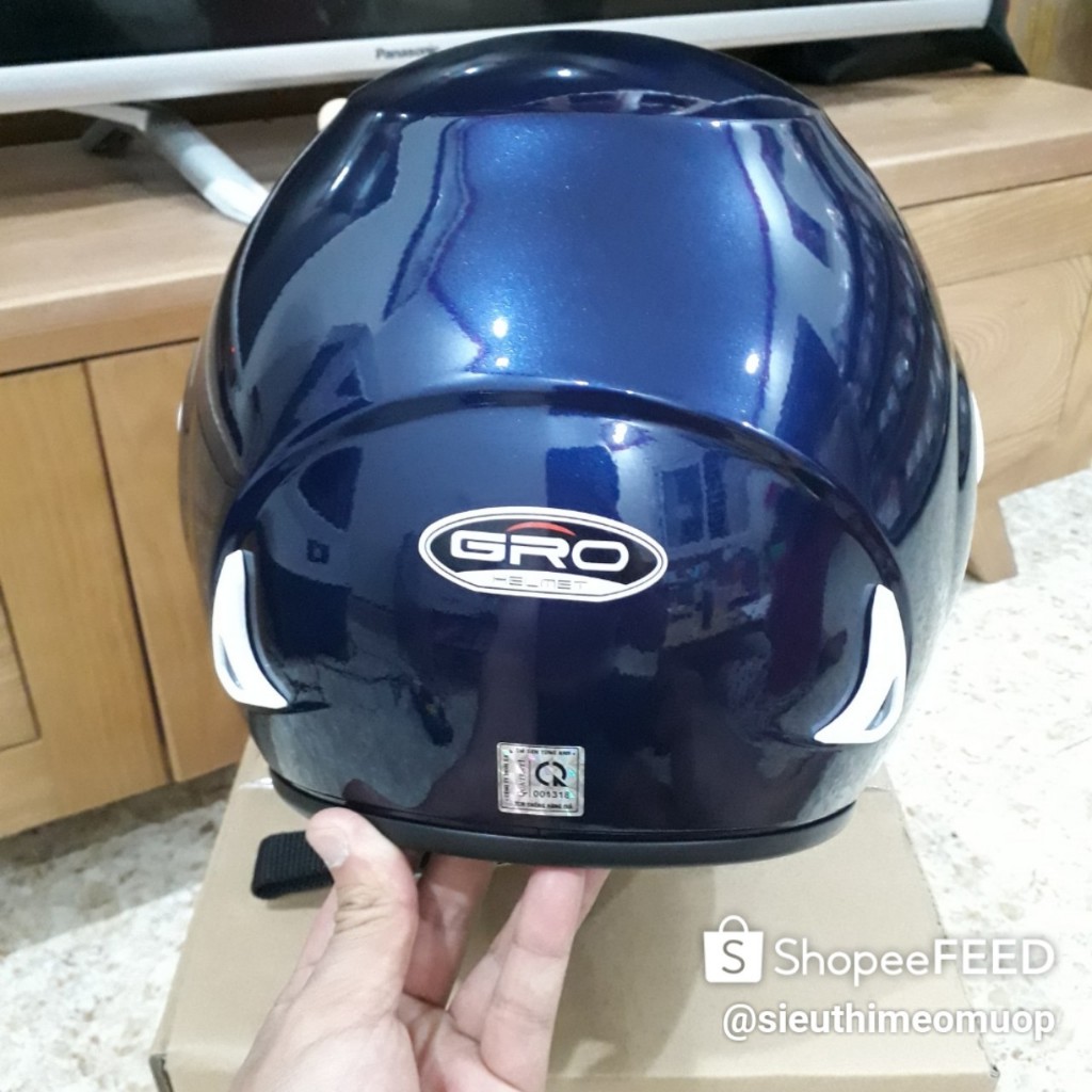 Mũ bảo hiểm 3.4 có kính GRO S01 cao cấp -Bảo hành 12 tháng - Nhiều màu sắc - phù hợp cả Nam và Nữ