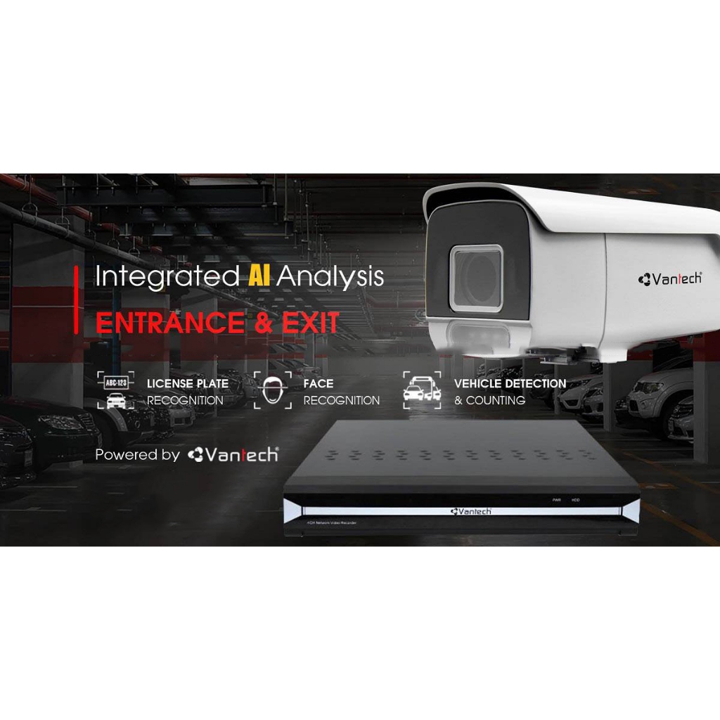 Đầu Ghi Hình 16 Kênh IP Vantech VPH-N4416LPR