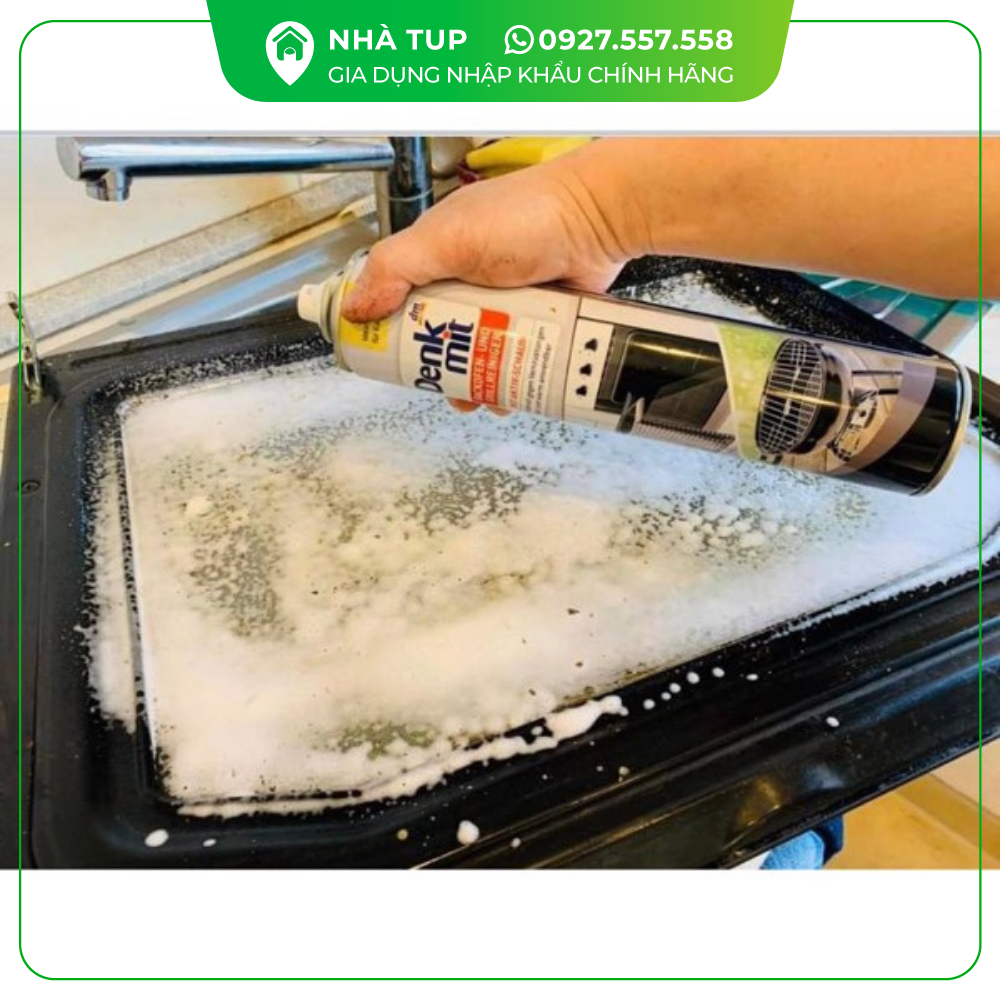 Bình xịt Denkmit vệ sinh lò nướng,nồi chiên không dầu, lò vi sóng, nồi chảo, 500ml