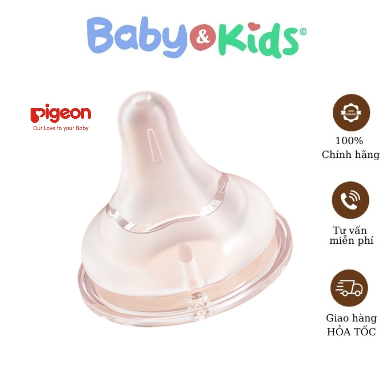 Núm Ti Pigeon Thế Hệ 3 SofTouch Cổ Rộng Mẫu Mới