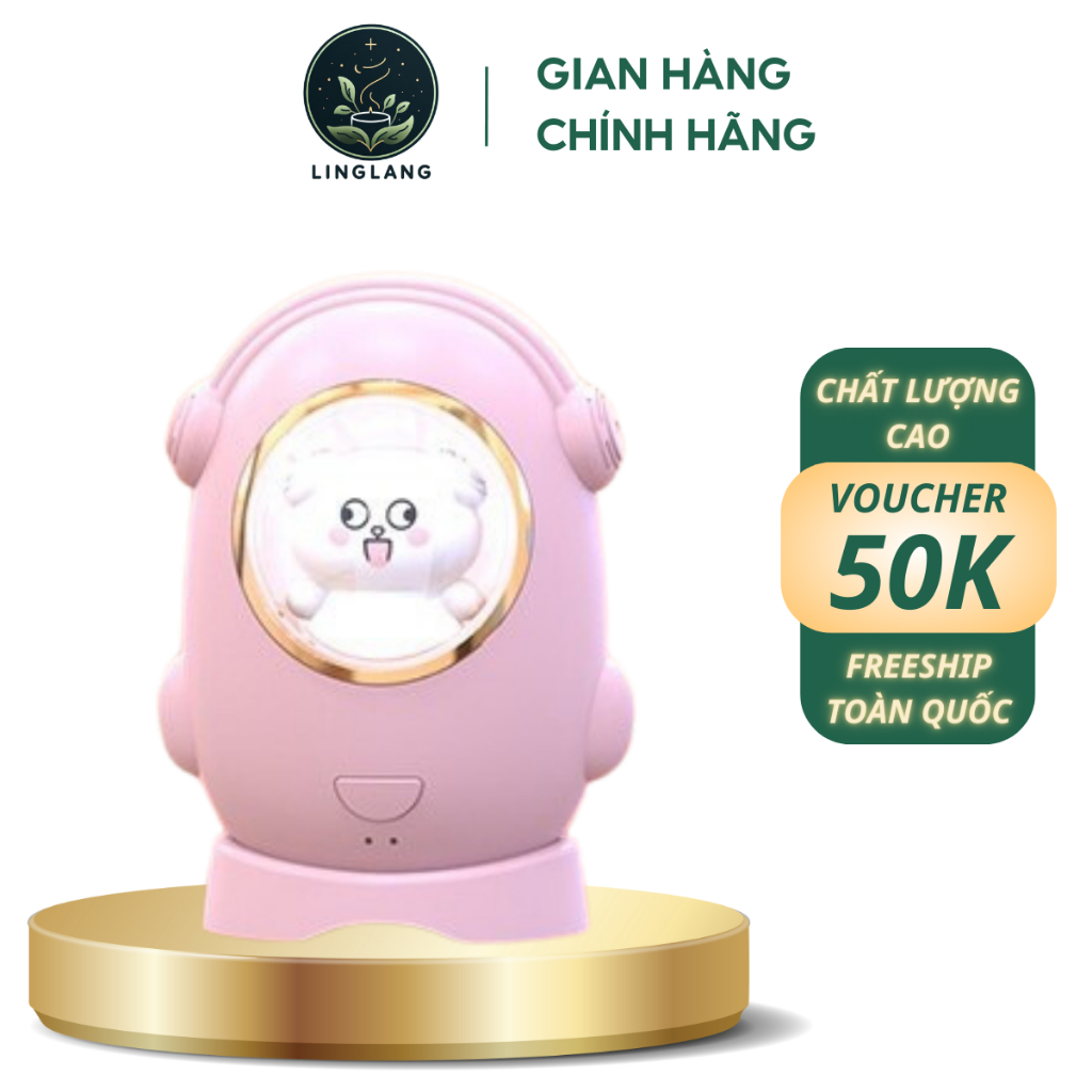 Máy sưởi cầm tay thú chibi dễ thương tích hợp đèn sạc USB Ling Lang nhiều màu 4000MAH LL15