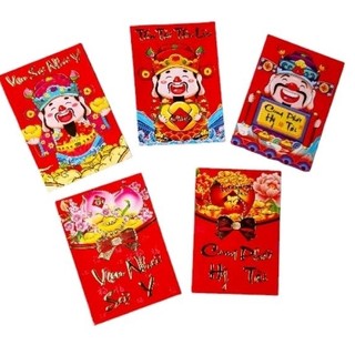 #Sỉ 1 tệp Lì xì giấy đỏ may mắn