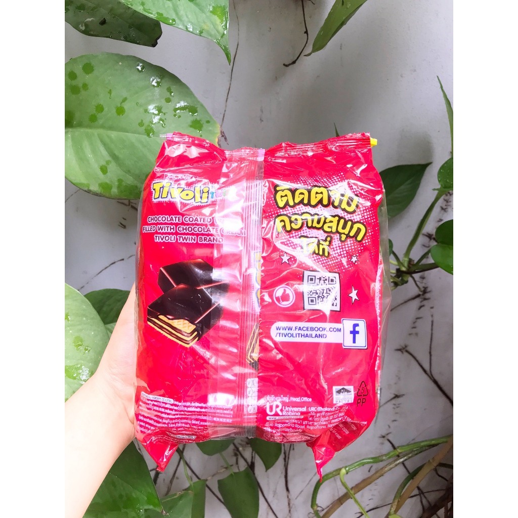 Bánh Xốp Tivoli Phủ Sôcôla Nhân Kem Sôcôla