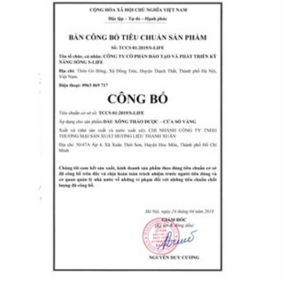 Tinh Dầu Xông – Tinh Dầu Thảo Dược Thiên Nhiên Cửa Sổ Vàng Giúp Thư Giãn, Giảm Mệt Mỏi, Kháng Khuẩn… Lọ 20ml