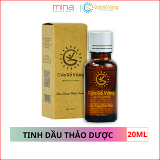 Tinh Dầu Xông – Tinh Dầu Thảo Dược Thiên Nhiên Cửa Sổ Vàng Giúp Thư Giãn, Giảm Mệt Mỏi, Kháng Khuẩn… Lọ 20ml