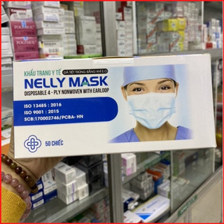 Khẩu Trang Y Tế Tiệt Trùng 4 Lớp NELLY MASK – Tiệt Trùng Bằng Khí E.O - Lọc k.huẩn, bụi và mùi hơn 99%