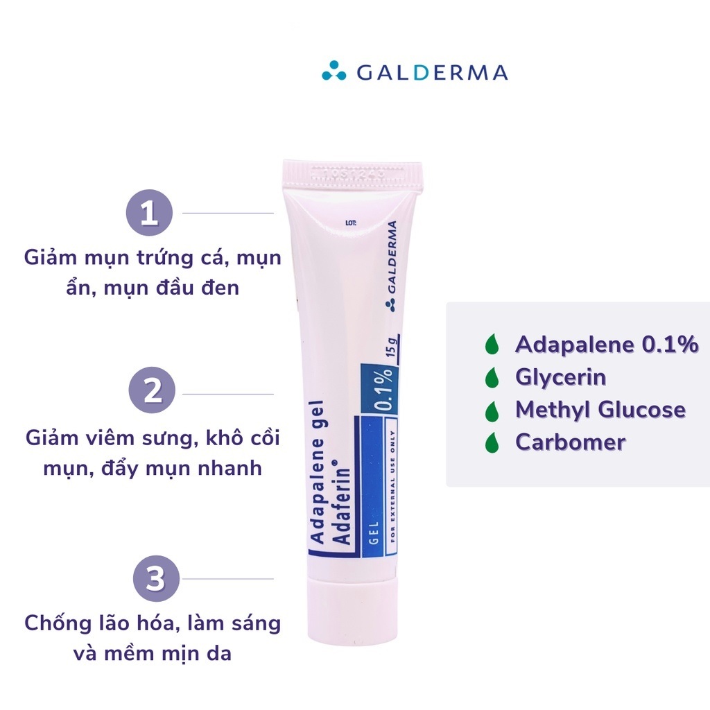 gel giảm mụn ẩn mụn đầu đen mụn cám mụn bọc