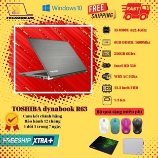 Laptop Toshiba dynabook R63 cũ made in Japan I5-6300/8GB/256GB/13.3inch FHD/1.3kg mỏng nhẹ pin trâu, màn hình đẹp