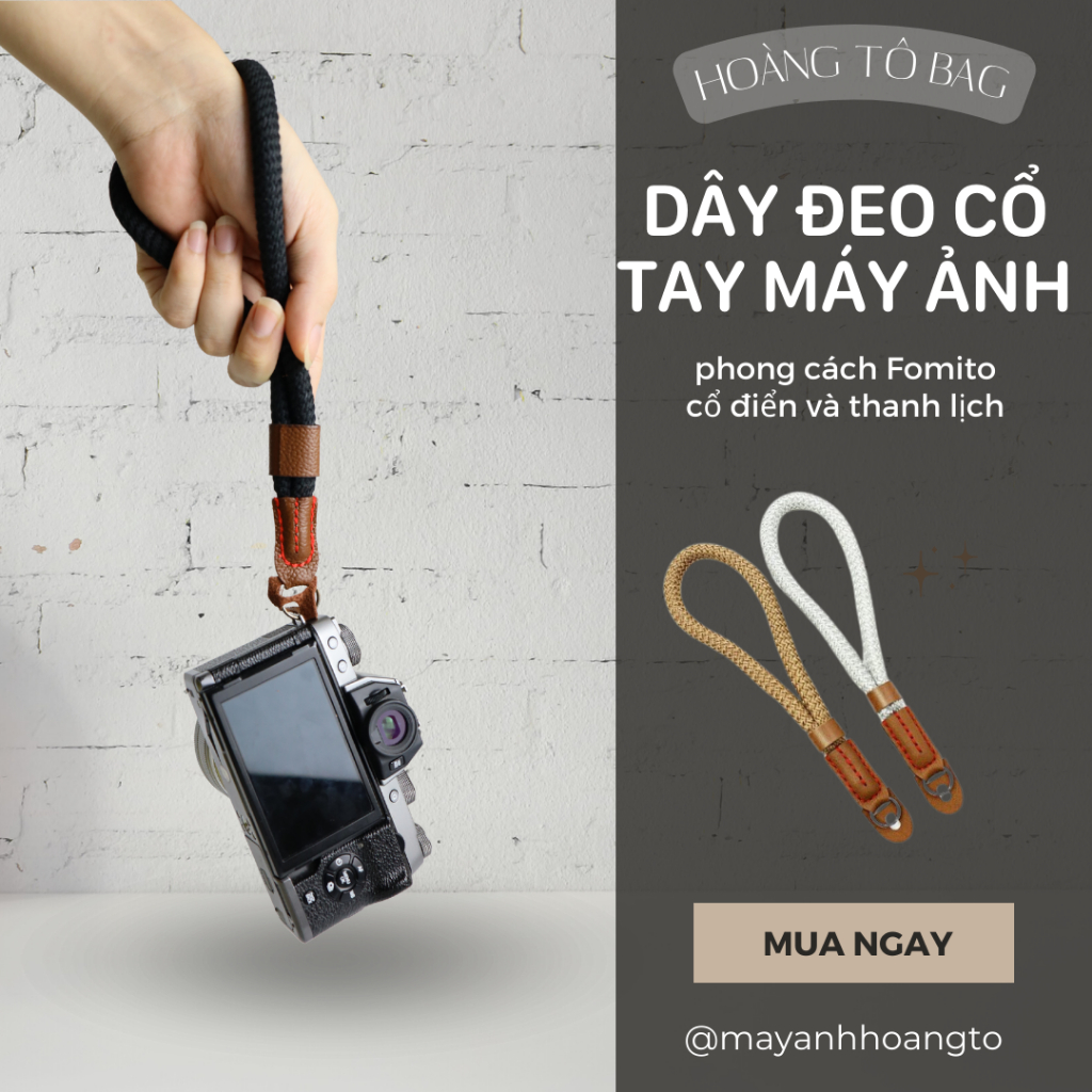 Dây đeo máy ảnh cổ tay Wrist Strap cao cấp và chất lượng- phụ kiện máy ảnh Hoàng tô