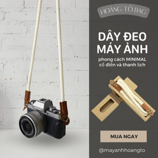 Dây đeo máy ảnh Cami bản tròn hiện đại và trẻ trung cao cấp - phụ kiện máy ảnh Hoàng Tô