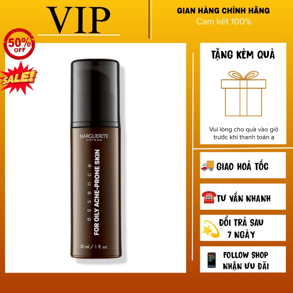 Nhũ tương narguerite giảm mụn mờ thâm kiểm soát dầu