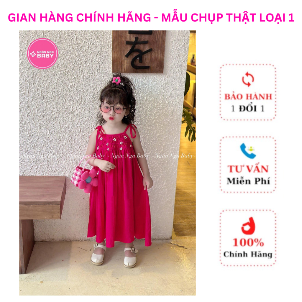 Váy thiết kế DAISY BABY tùng xòe siêu cưng , Đầm NGÂN NGA BABY siêu xịn , siêu cưng cho bé gái