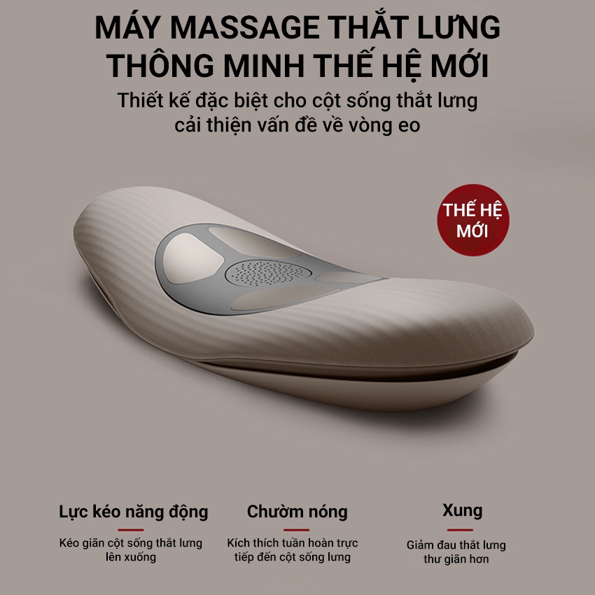 Máy Massage Thắt Lưng Cột Sống Sạc Pin Sử Dụng Công Nghệ Xung Điện EMS Mới Nhất Hiện Nay