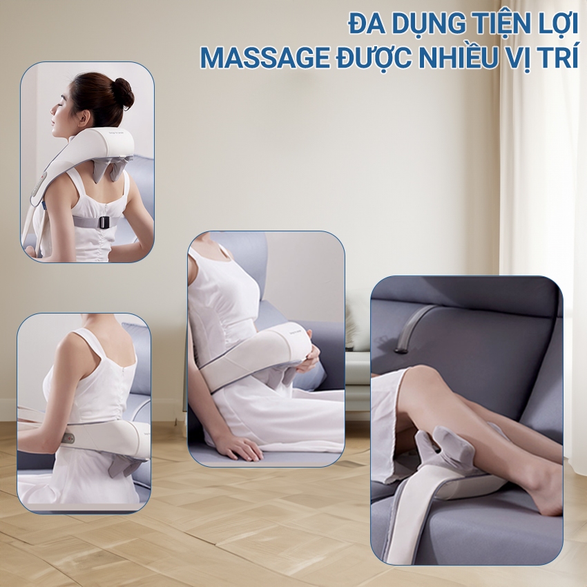 Máy Massage  Cổ Vai Gáy Hồng Ngoại Đa Năng Mát Xa Thư Giãn, Giảm Căng Thẳng, Mệt Mỏi
