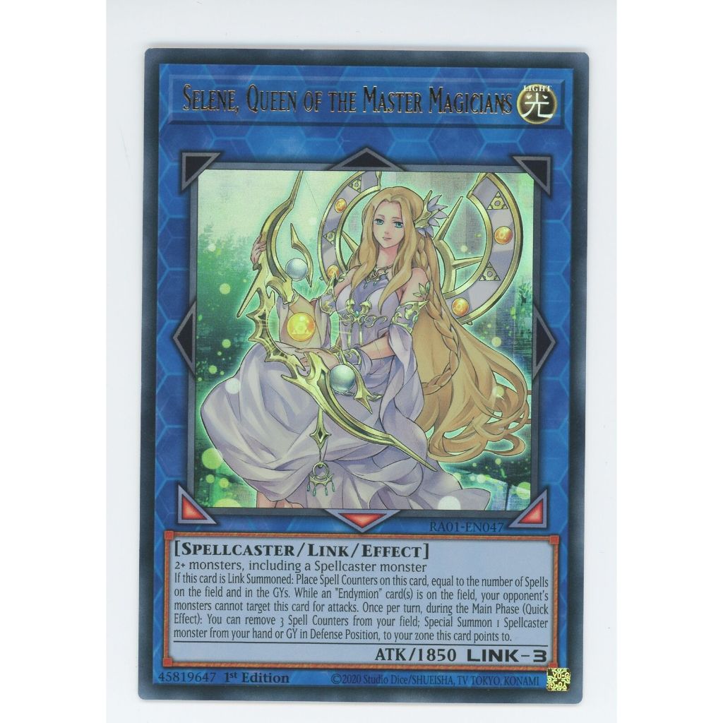 Lá bài thẻ Selene Queen of the Master Magicians - Ultra ultimate platinum secret Rare