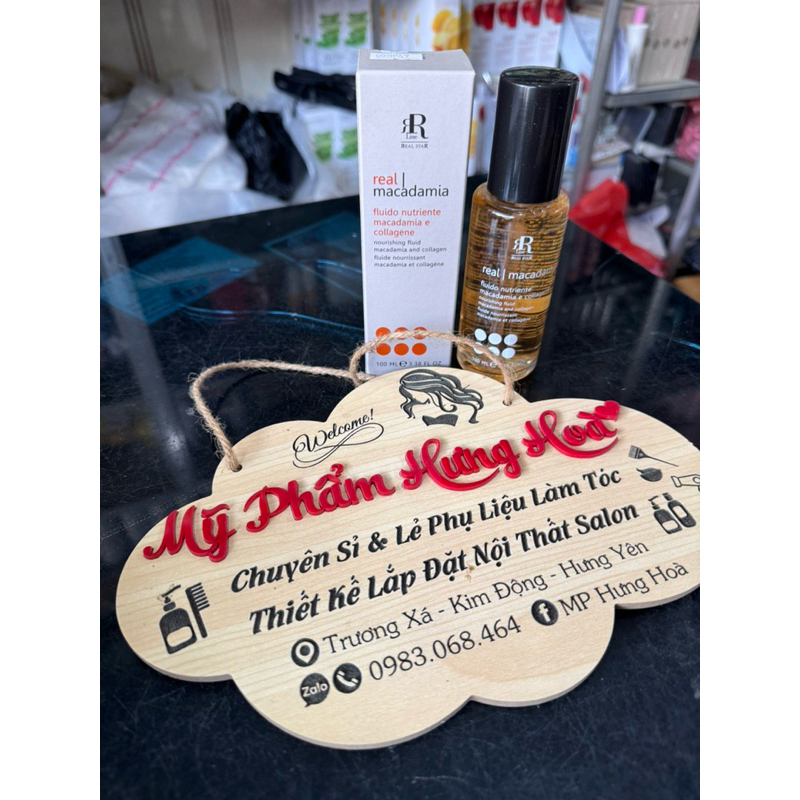 Tinh dầu dưỡng tóc macadamia REAL STAR chăm sóc, phục hồi, tái tạo tóc