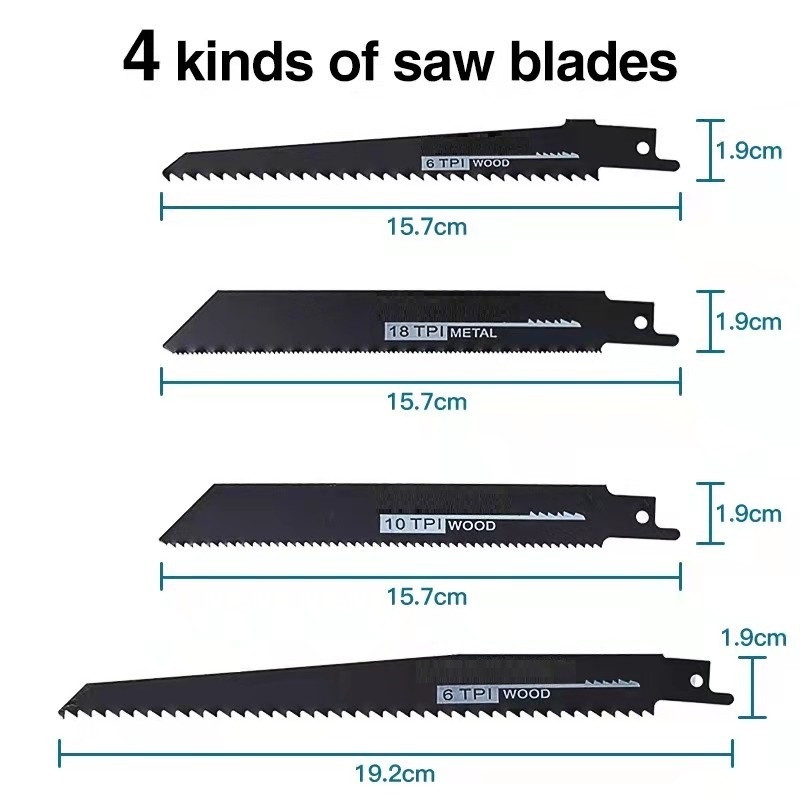Bảo hành 5 năm - Máy cưa kiếm dùng pin Makita 388v, 100% Dây Đồng, Tặng 4 Lưỡi Cưa ..