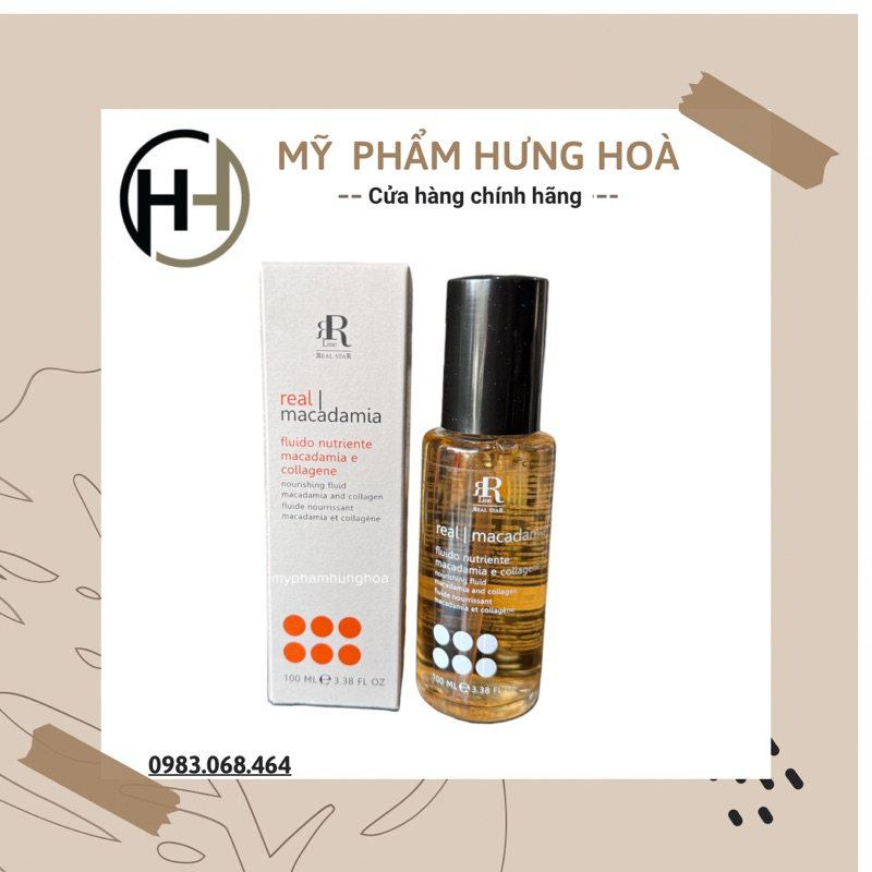 Tinh dầu dưỡng tóc macadamia REAL STAR chăm sóc, phục hồi, tái tạo tóc