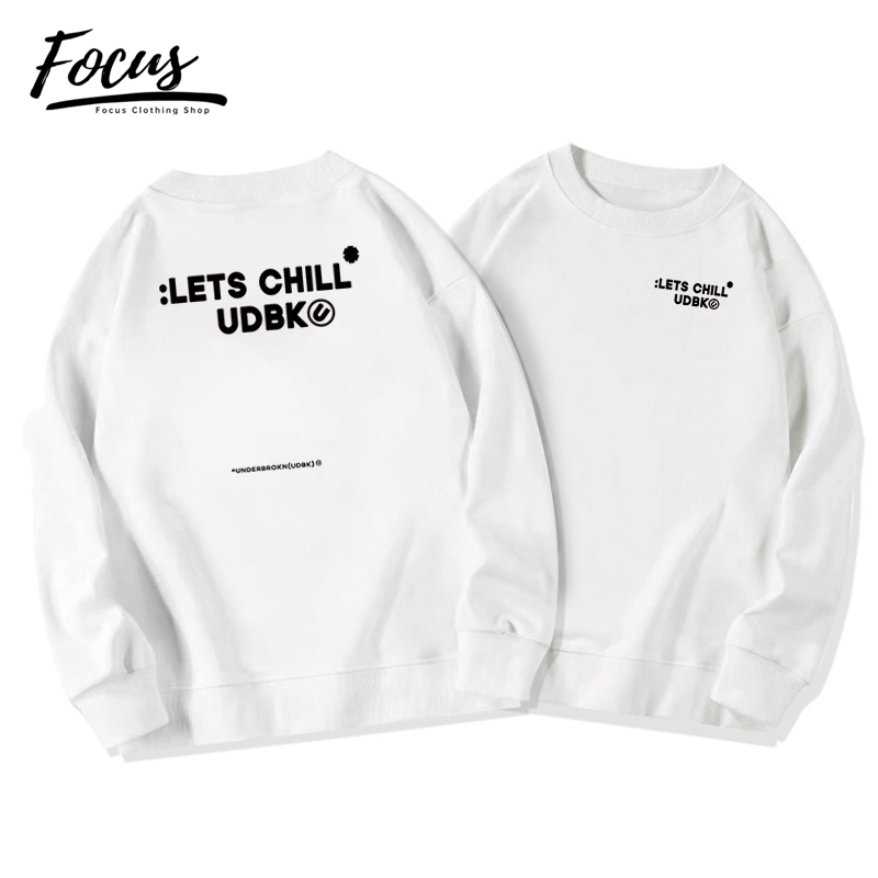 Focus local brand fashion vintage áo sweater nỉ bông nữ áo bigsize unisex ulzzang 100%cotton