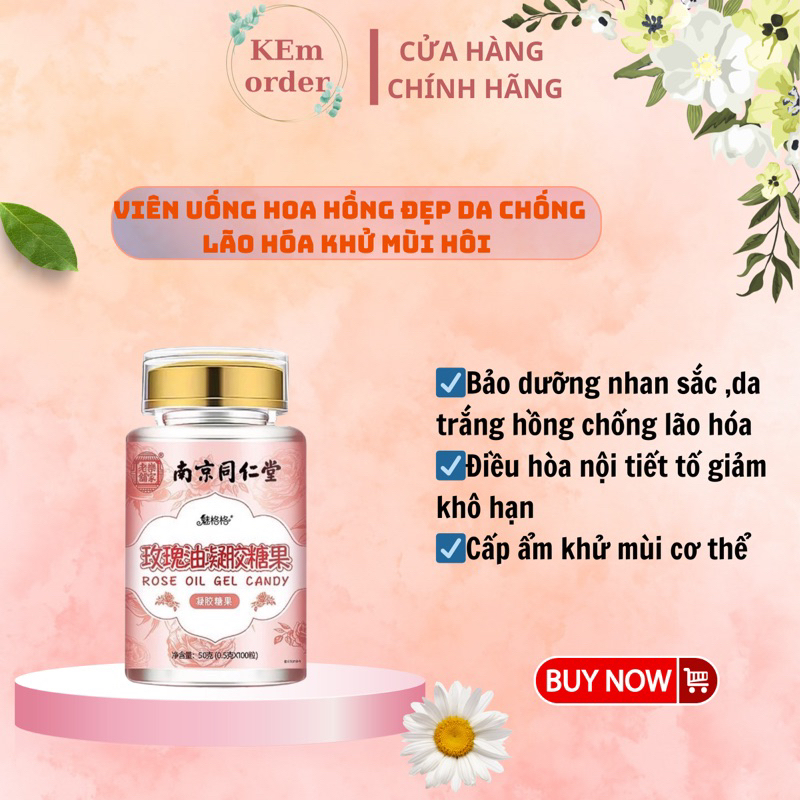 100v TINH DẦU HOA HỒNG DƯỠNG ẨM ĐỒNG NHÂN ĐƯỜNg