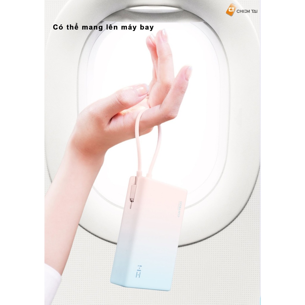 Pin sạc dự phòng 10000mAh ZMI P17 22.5W có cáp USB-C