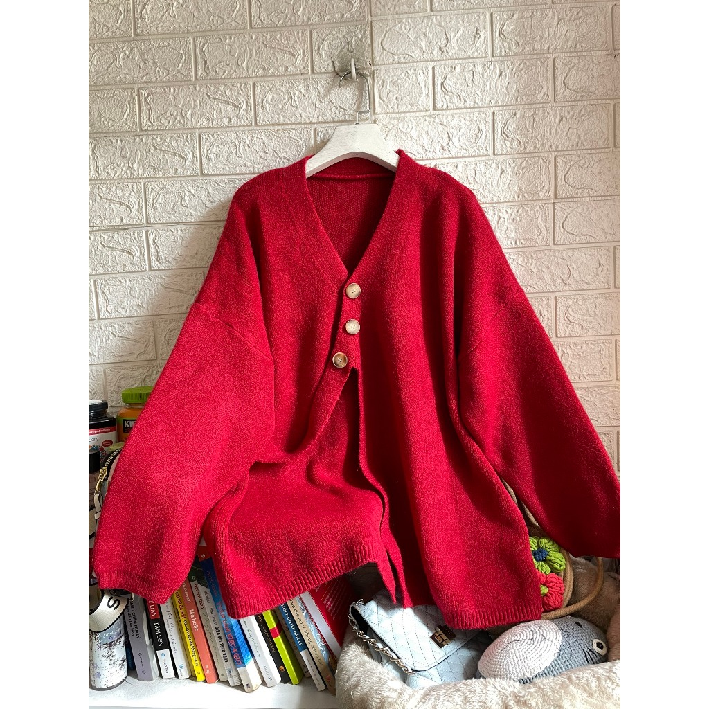 Áo khoác len cách điệu