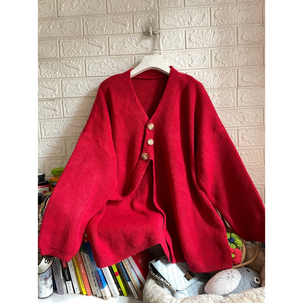 Áo khoác len cách điệu