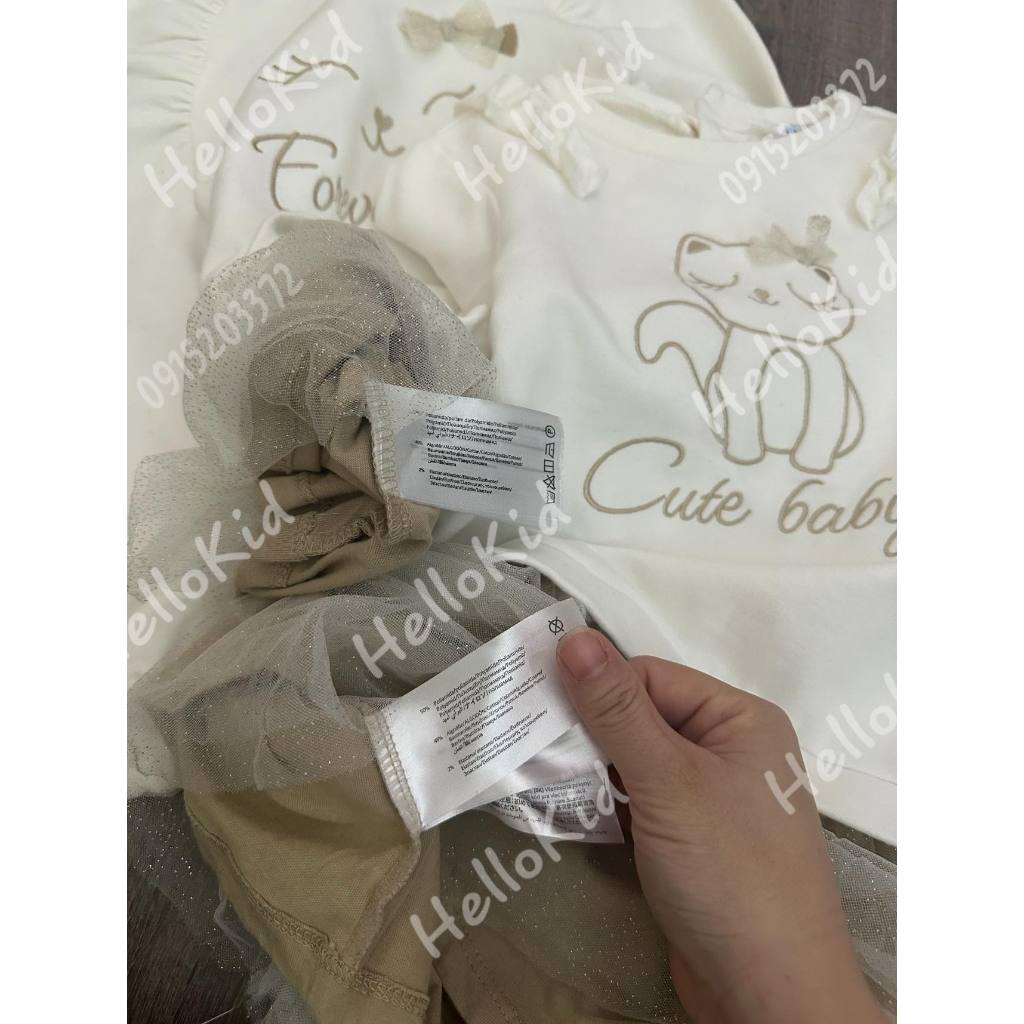 Váy mèo MOR quí tộc thêu chân tutu bé gái