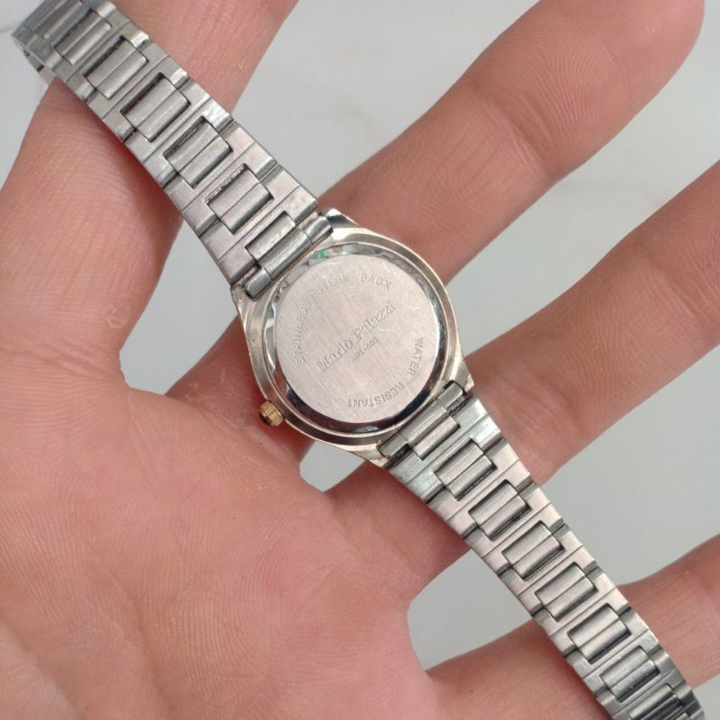 Đồng hồ si nữ hiệu MARIO PALAZZI demi mặt kính vát 3d