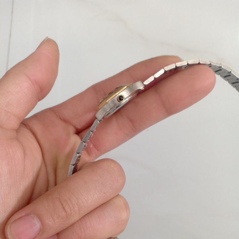 Đồng hồ si nữ hiệu MARIO PALAZZI demi mặt kính vát 3d