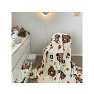 Chăn Lông Tuyết Sữa HIN BEDDING Mềm Mịn Kích Thước 2mx2m3 Nặng 1,4kg Họa Tiết In Sắc Nét Cao Cấp